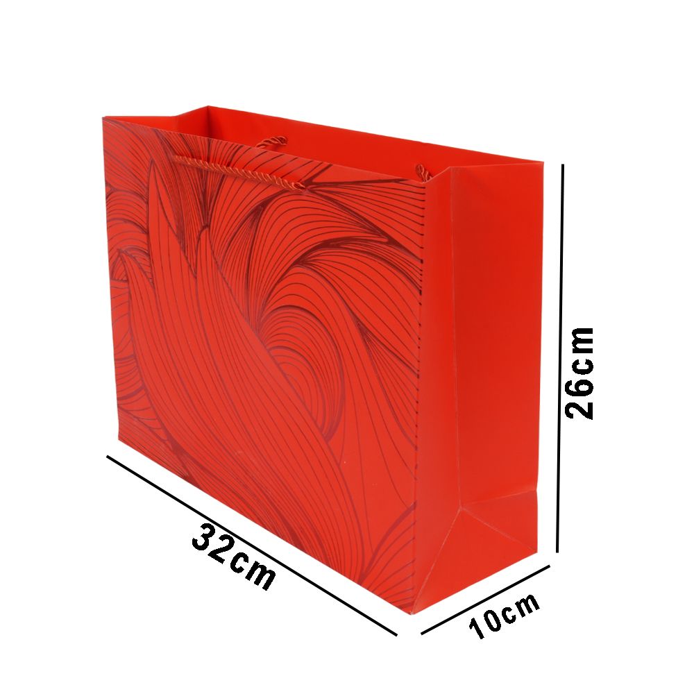 Radiant Abstract Wave Premium Paper Gift Bag – 32Cm