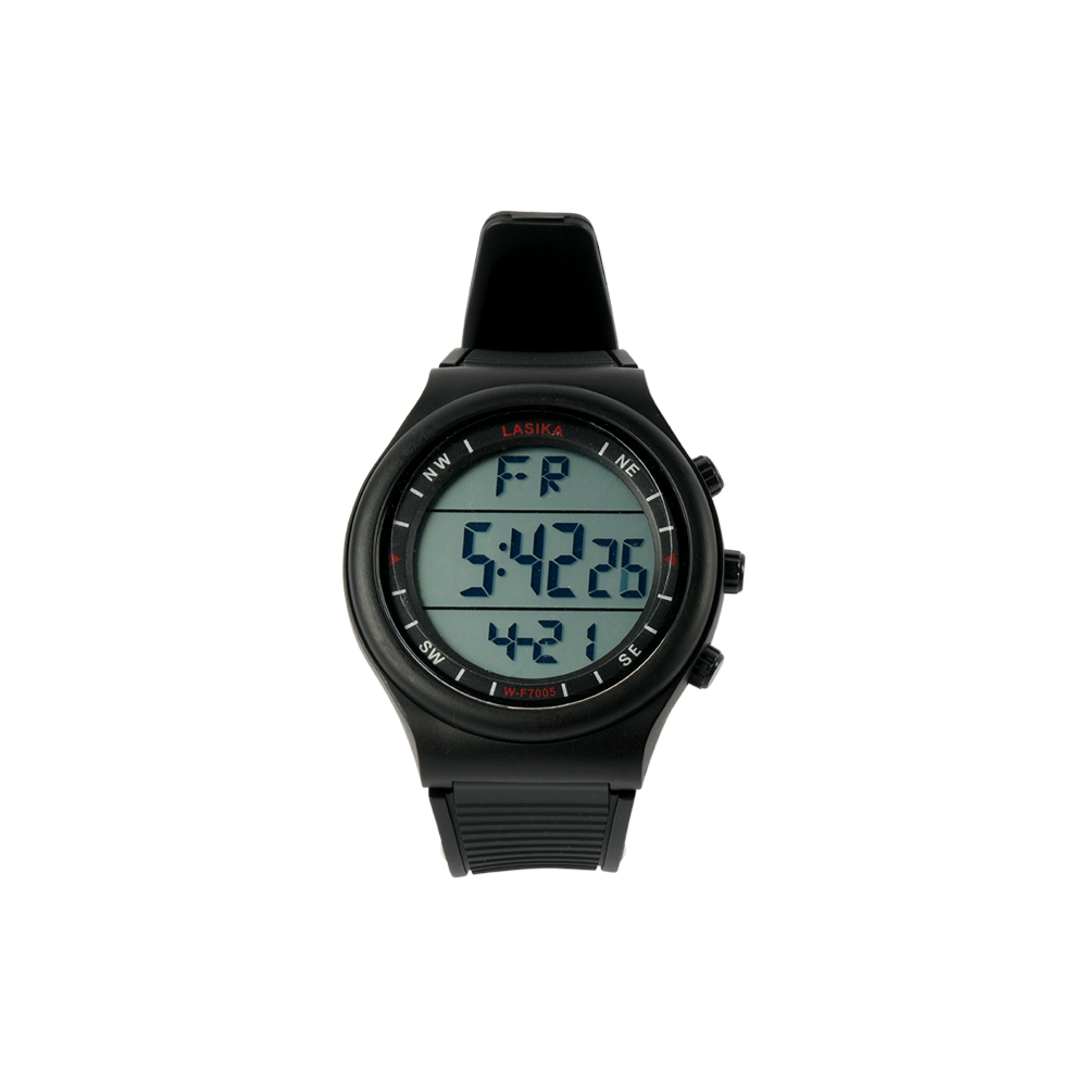 LASIKA Digital Sports Watch for Men – Water Resistant LED Display Outdoor Running & Gym Wrist Watch (Black & Silver)