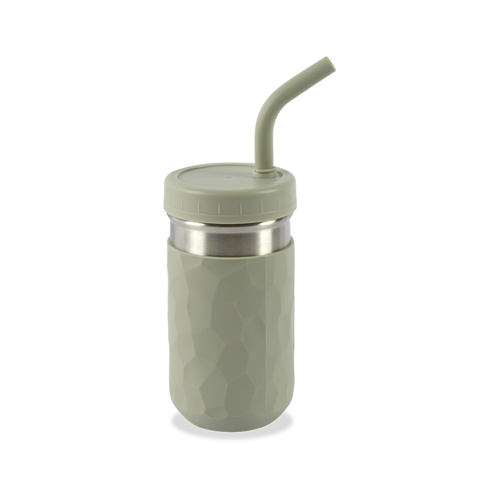 Stainless Steel Drinking Cup – Healthy Straw Design (14CM x 7CM)