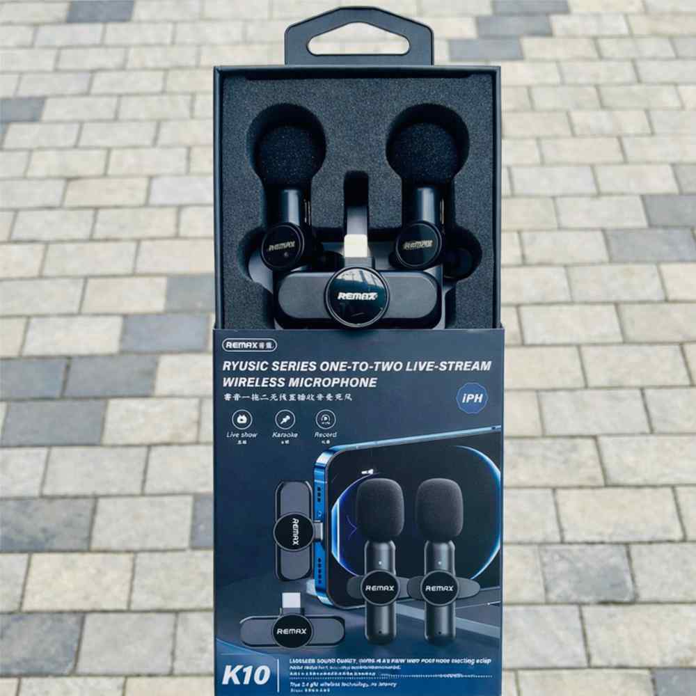 Remax K10 One to TWO live stream Type-C Microphone
