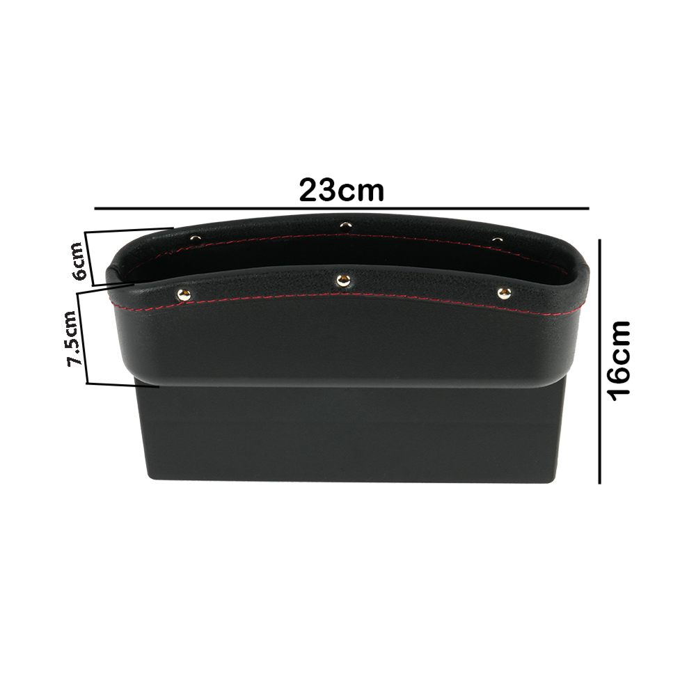 Premium Car Seat Side Pocket Organizer – Leather Storage Gap Filler for Phone, Wallet & Essentials (23 CM × 16 CM)