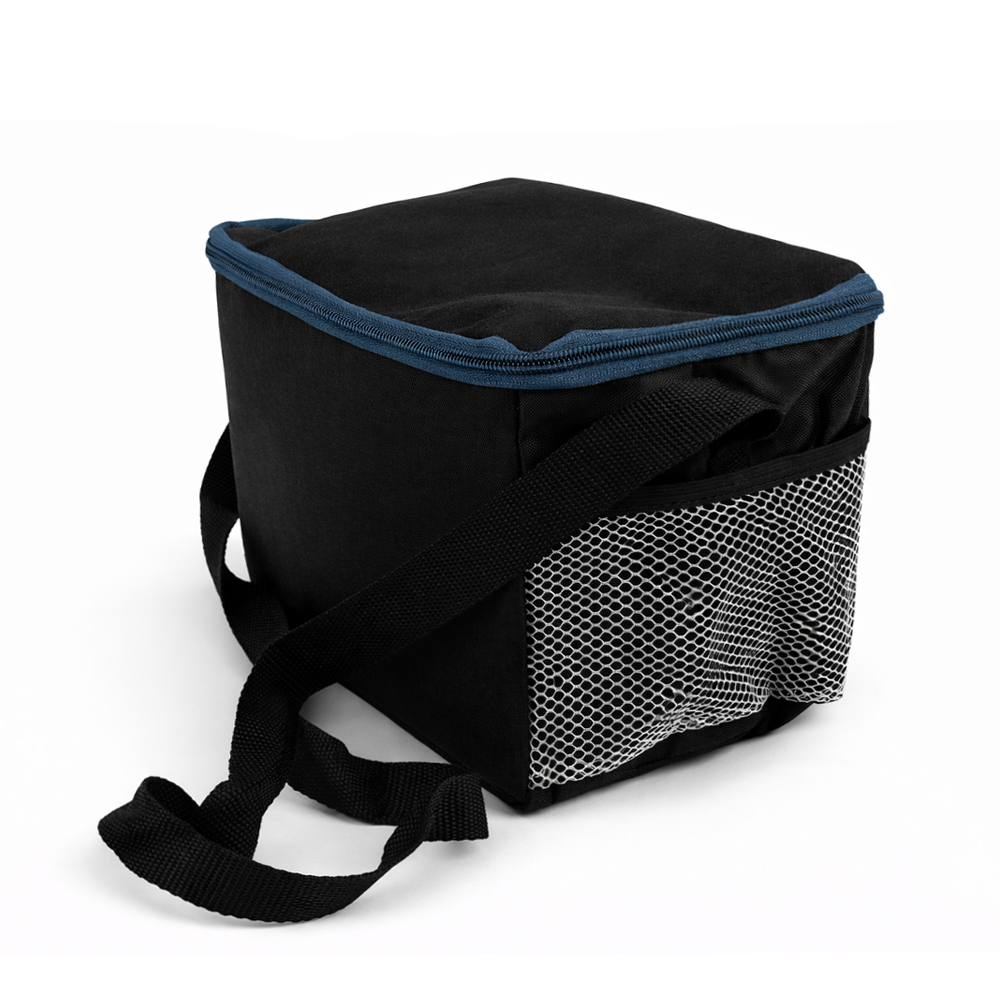 Insulated Portable Thermal Lunch Bag With Adjustable Shoulder Strap Black