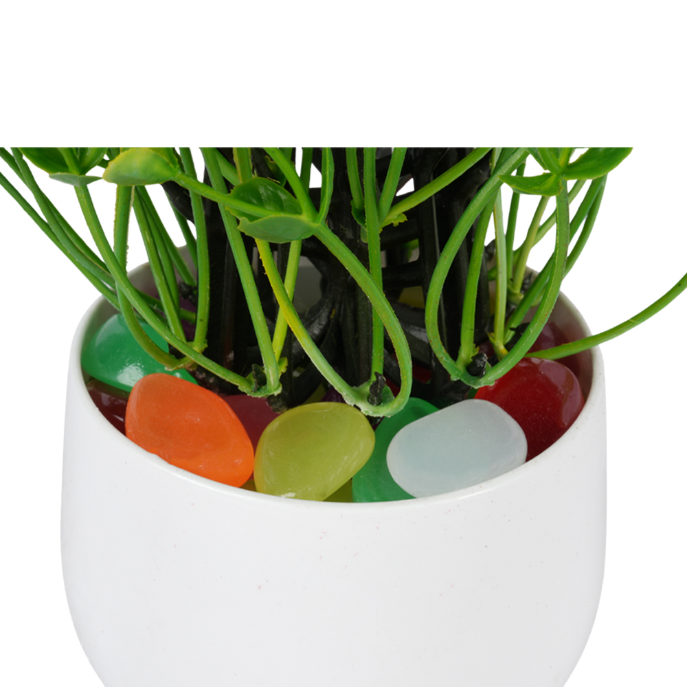 Luminous & colourful Garden & Home Decor Stones (20cm Jar)