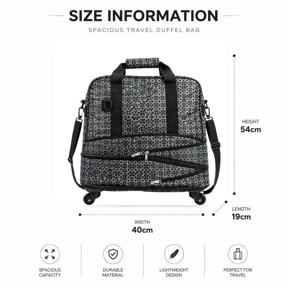Premium Multifunctional Wheeled Duffel Travel Bag With Large Capacity