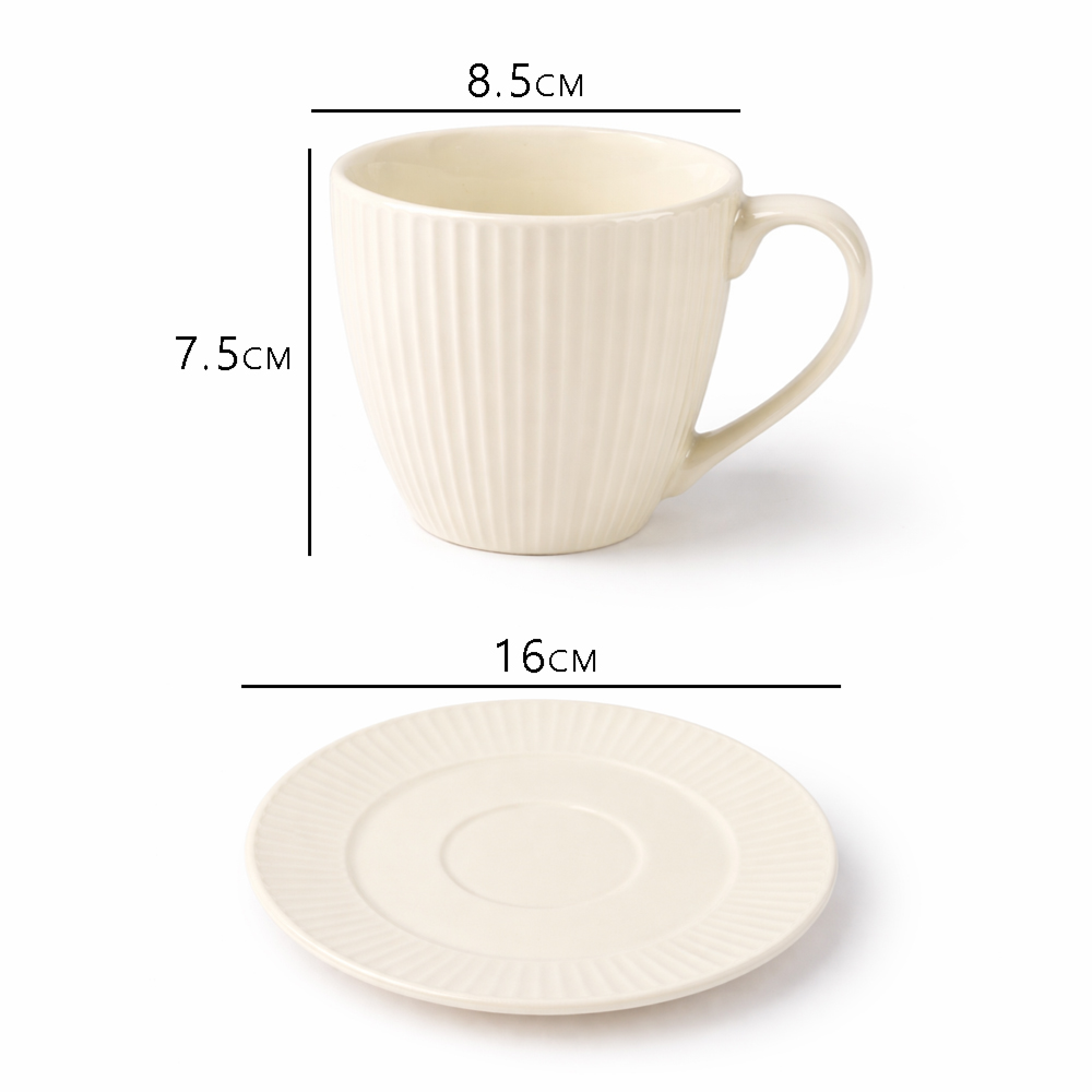 Luxury 12 PCS Ceramic Cup & Saucer Set – Elegant Tea & Coffee Serving Set
