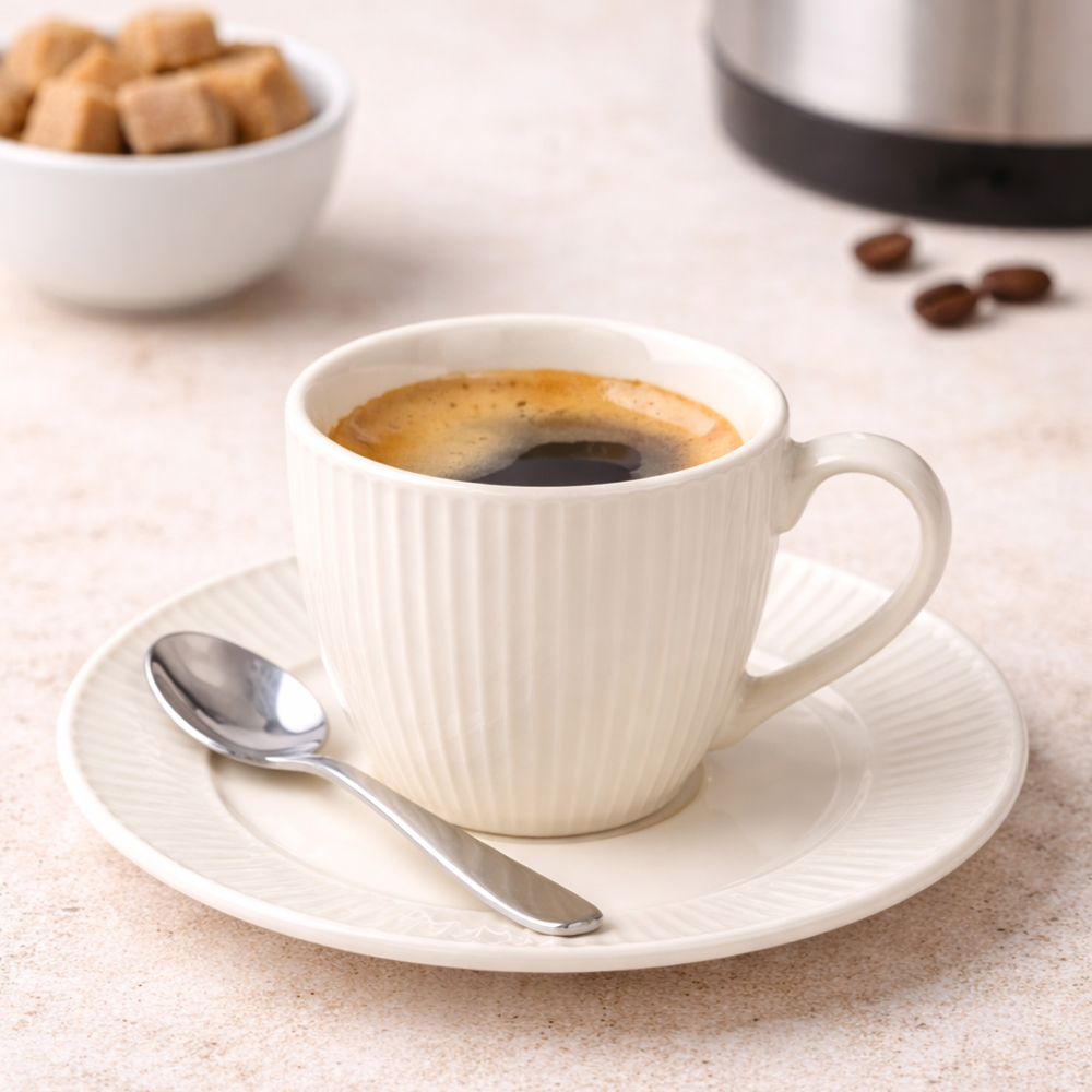 Luxury 12 PCS Ceramic Cup & Saucer Set – Elegant Tea & Coffee Serving Set