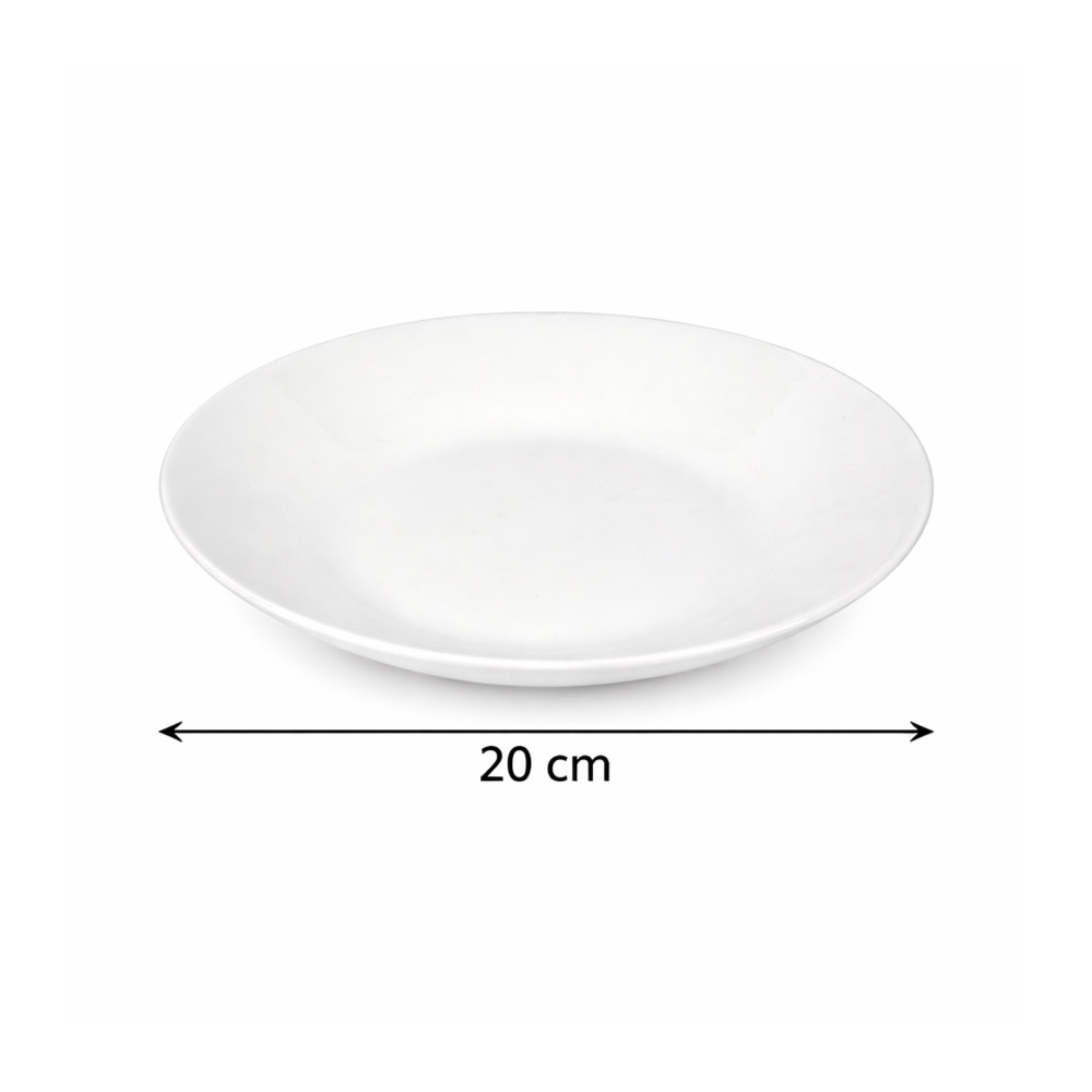White Ceramic dining plate (20cm)