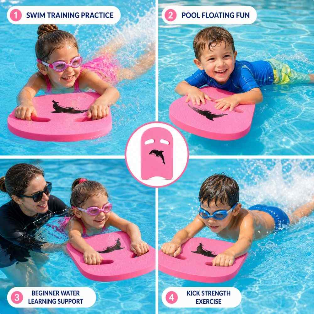 Dolphin Swimming Eva Foam Training Kickboard (Adults & Juniors) | Swimming Kit