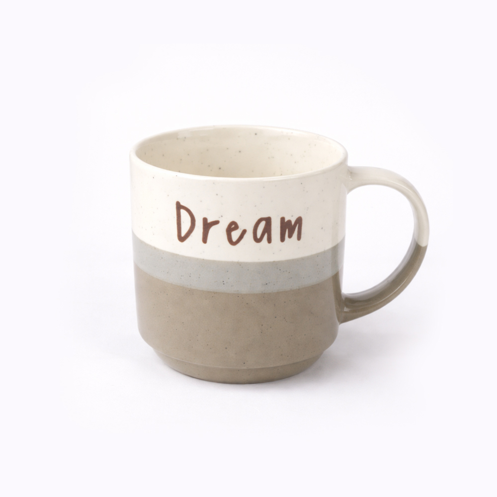 Dream Printed Ceramic Coffee Mug – 10cm x 9cm Modern Minimal Tea & Coffee Cup with Handle