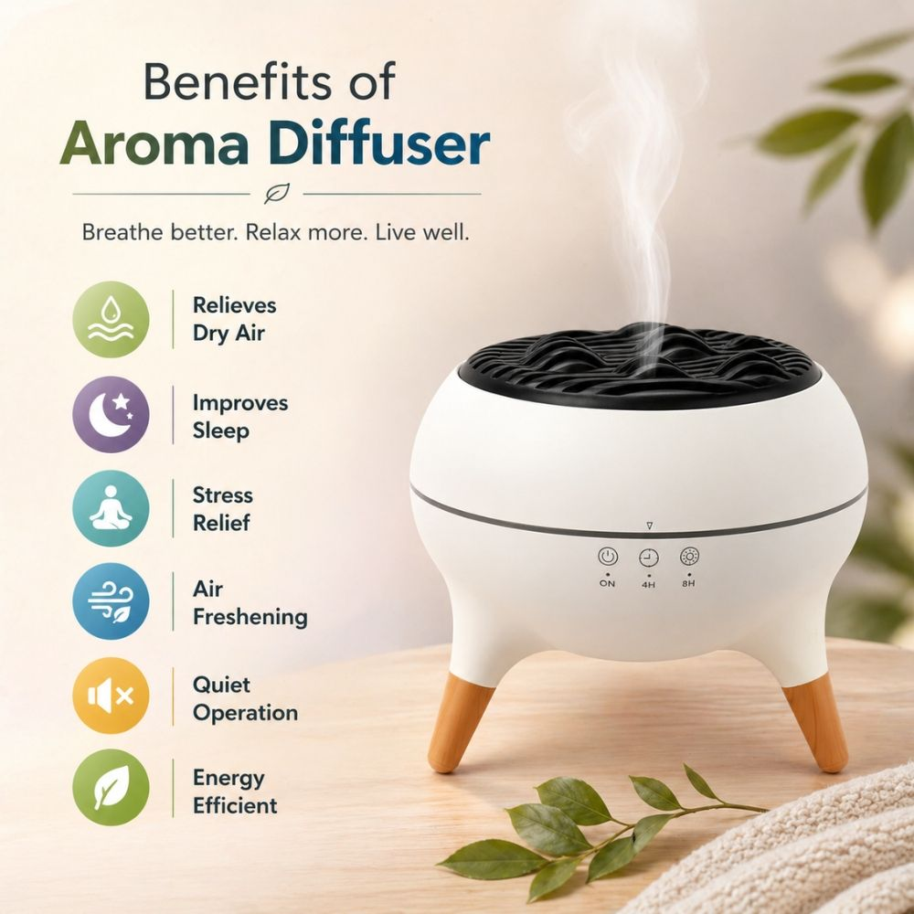 Ultrasonic Aroma Diffuser Air Humidifier With Remote Control