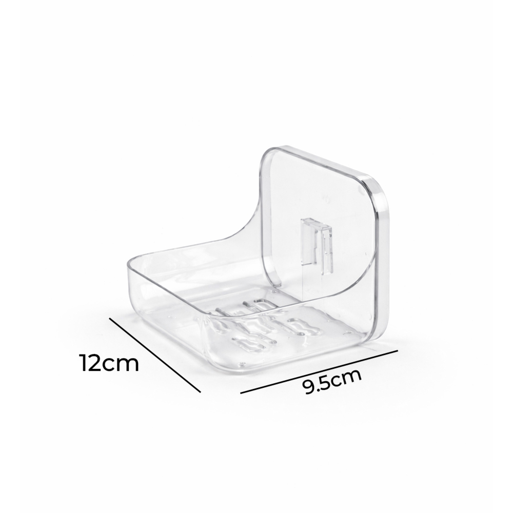 Premium Wall Mounted Transparent Soap Holder-durable, high-quality clear plastic