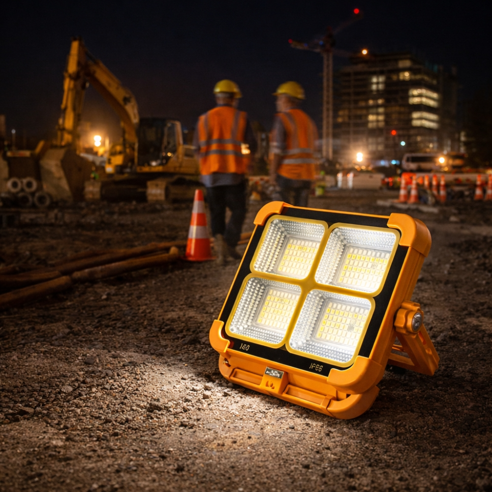 HG DUE Solar LED Emergency Light (HG 66) 288PCS LED, 6000mAh Battery