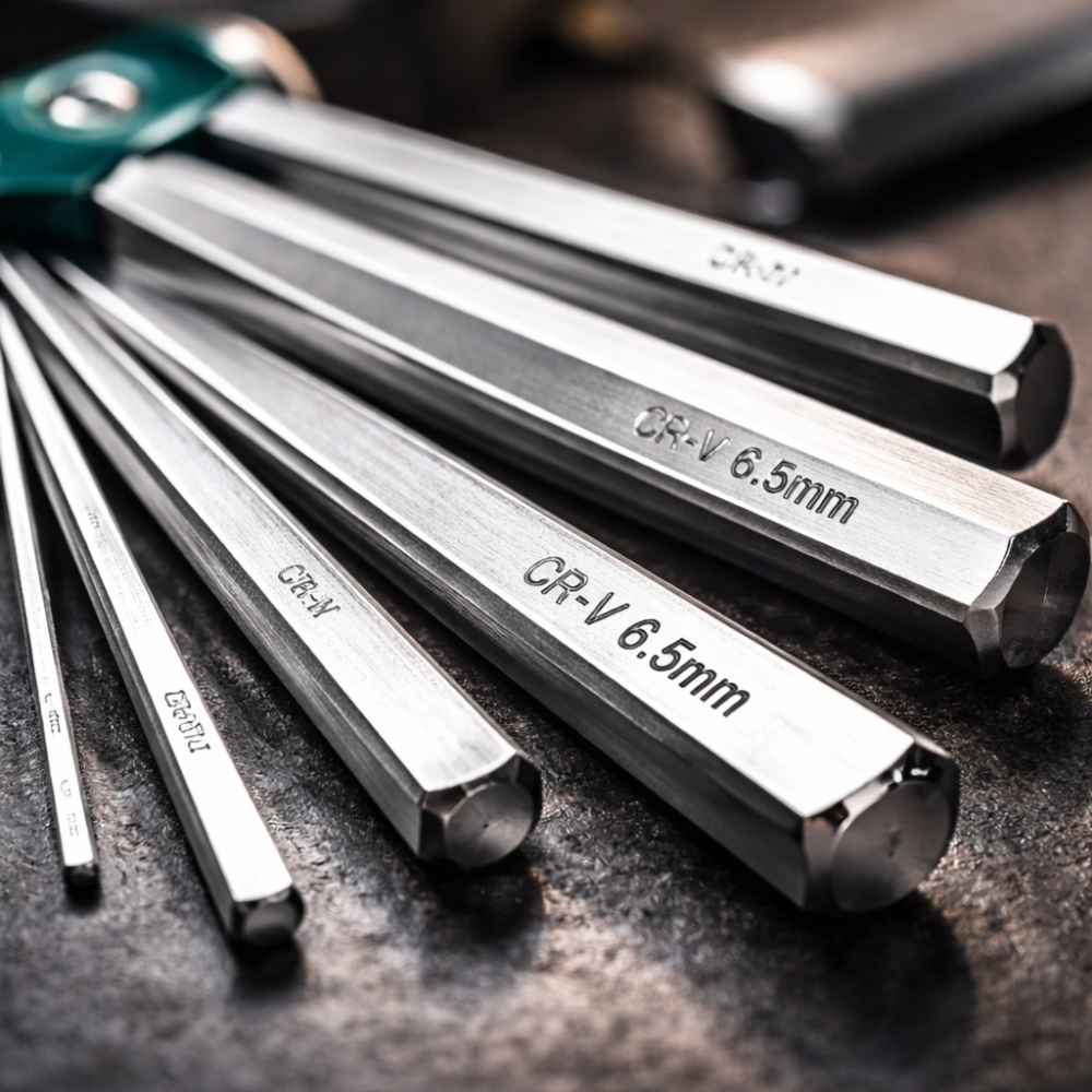 8 in 1Premium Stainless Steel Hex Key Set with Ergonomic Plastic Handle