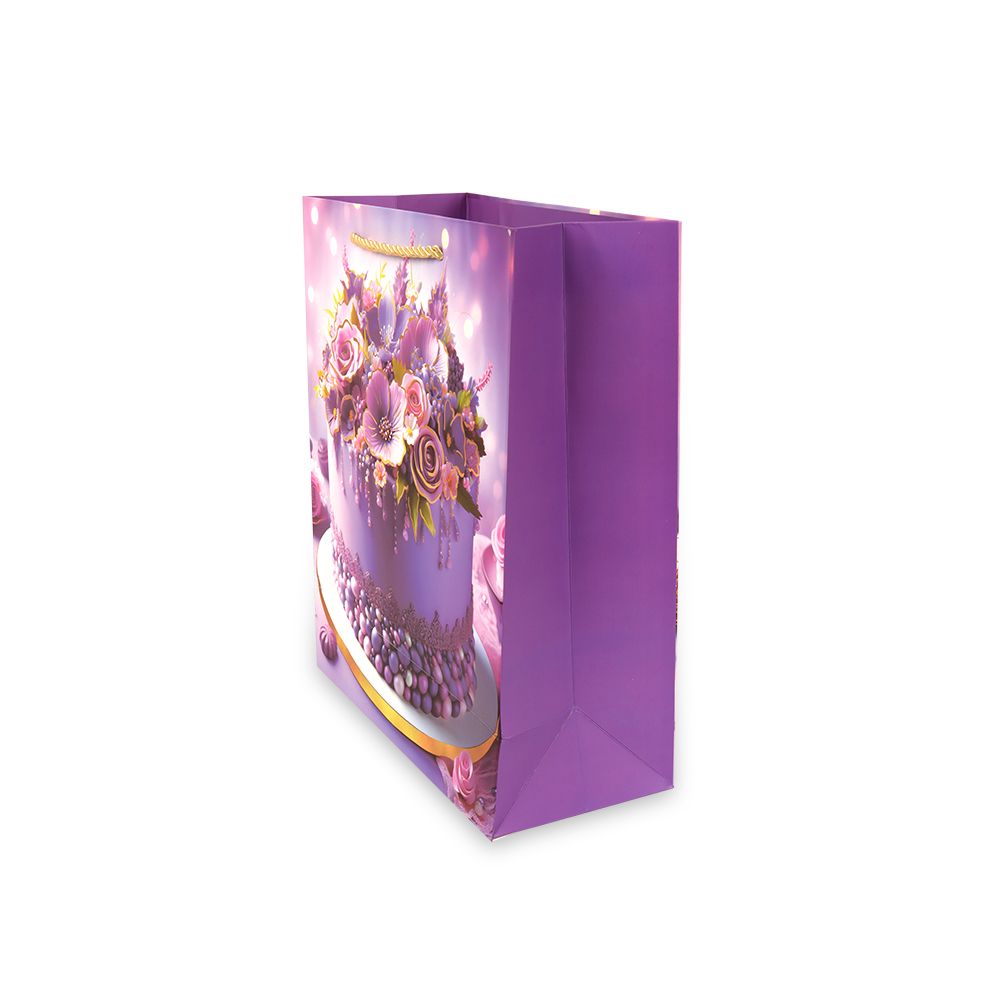 Elegant Floral Paper Gift Bag – (32Cm)