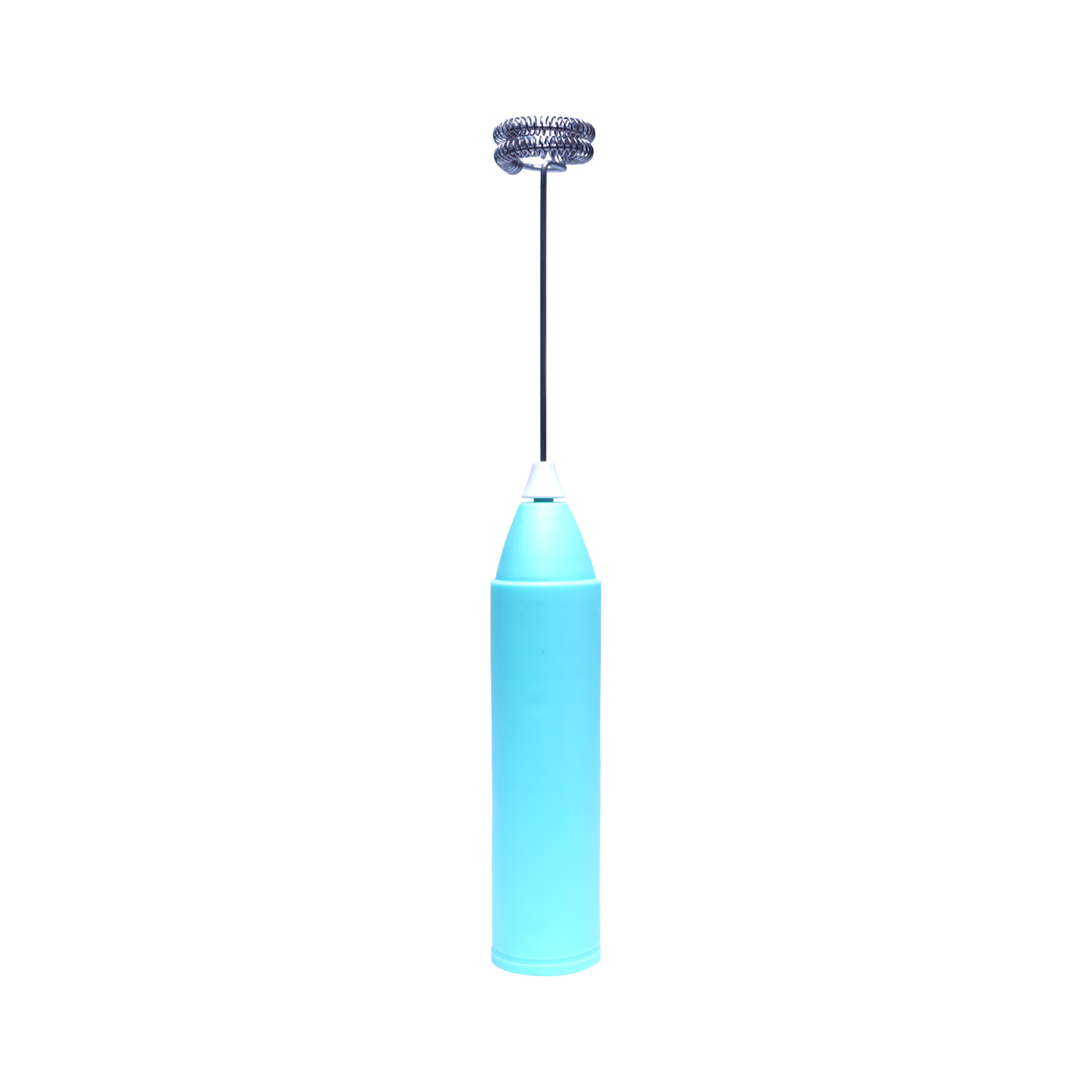 Electric Handheld Milk Frother – Sky Blue (One-Touch)