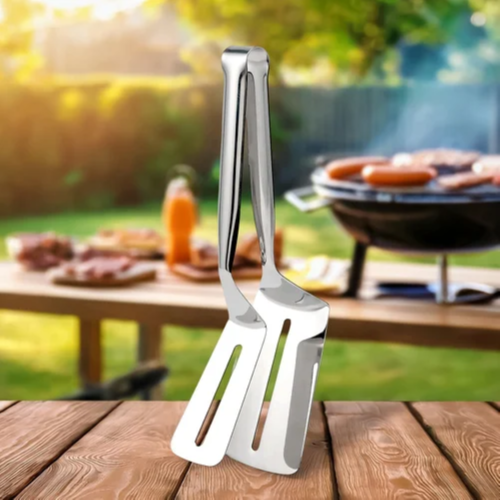 Stainless Steel Steak & BBQ Spatula Tong-26cm