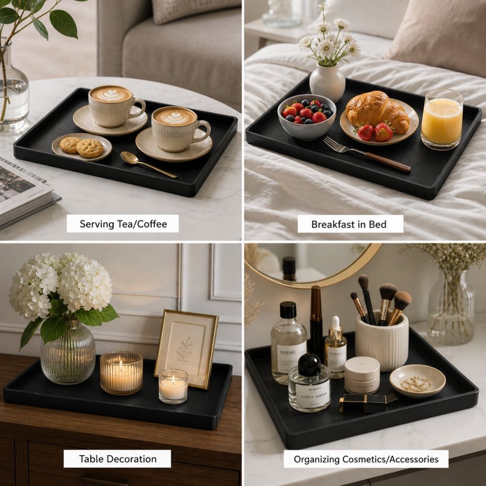 Professional Minimalist Serving Tray – Rectangular Design (34Cm)