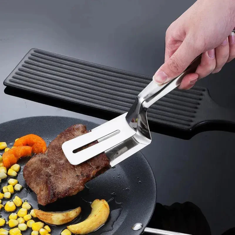 Stainless Steel Steak & BBQ Spatula Tong-26cm