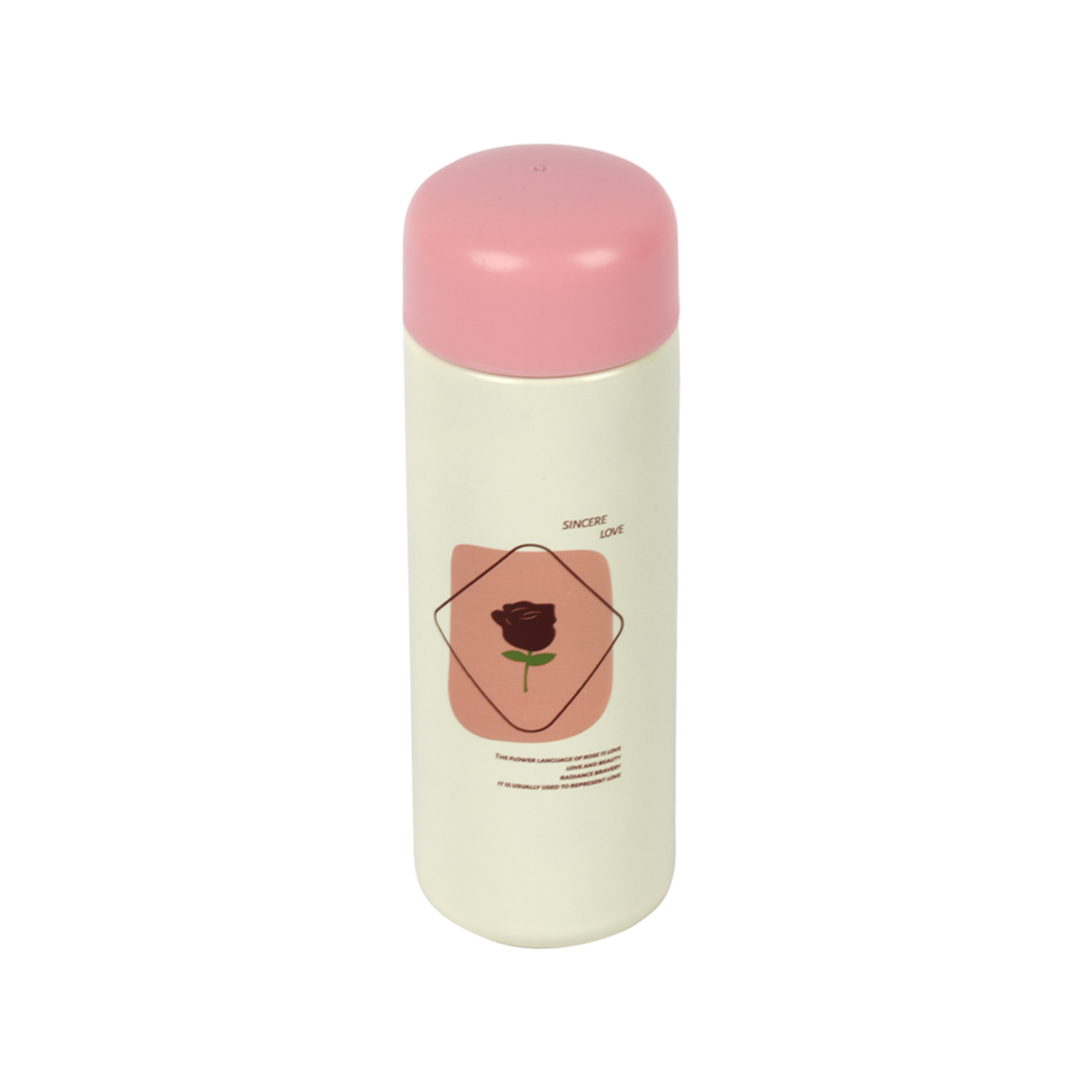 Charming Rose Print Mini Flask | 200ml Vacuum Insulated Bottle