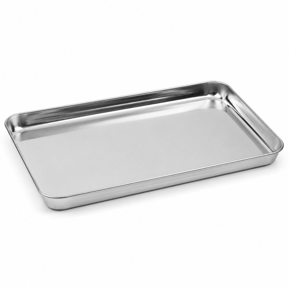 Grilltider Stainless Steel Baking Sheet & Serving Tray – Professional Grade (44X30X3Cm)