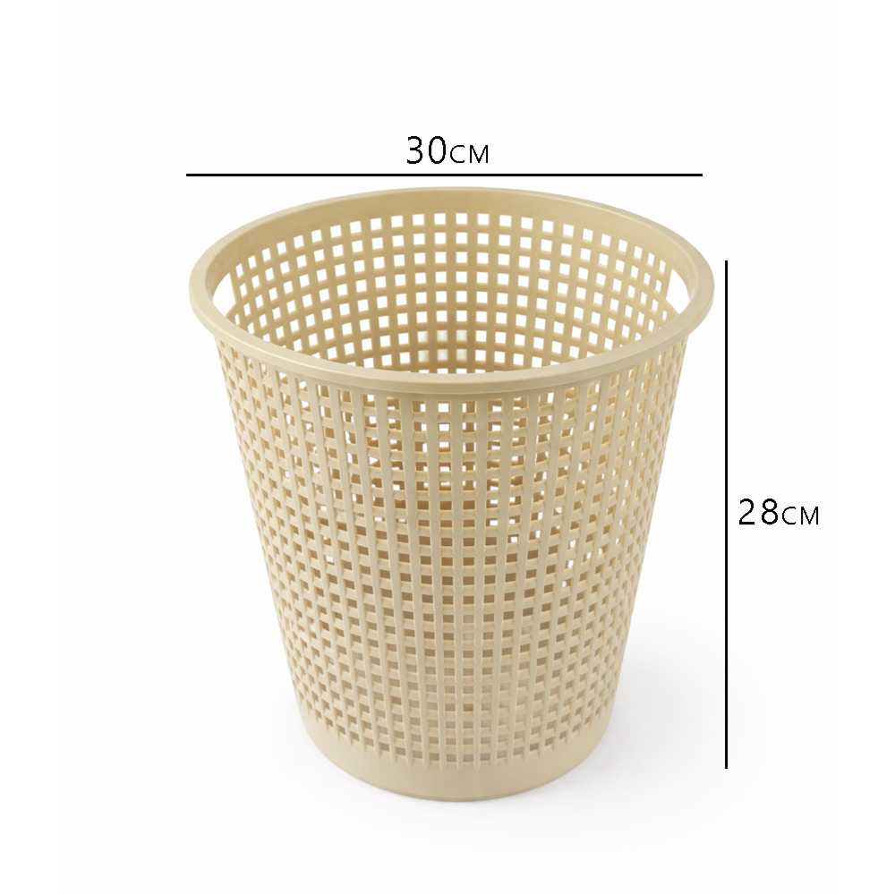 Perforated Plastic Dustbin – Lightweight Household Waste Basket ( Size 30cm x 28cm)