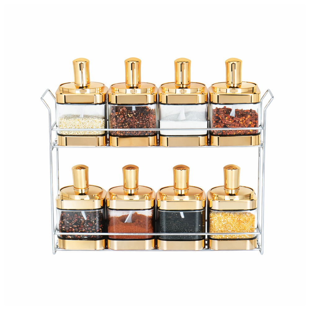 Spice Jar Set With Rack