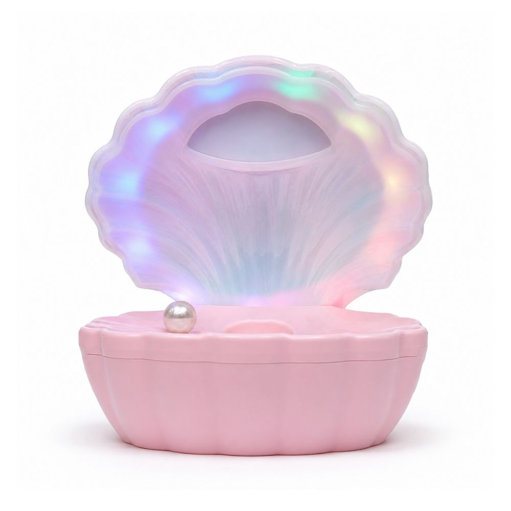 Optimistic 3 in 1  Multifunctional Pearl Shell Night With Bluetooth Speaker And Desktop Humidifier  20 X 17cm