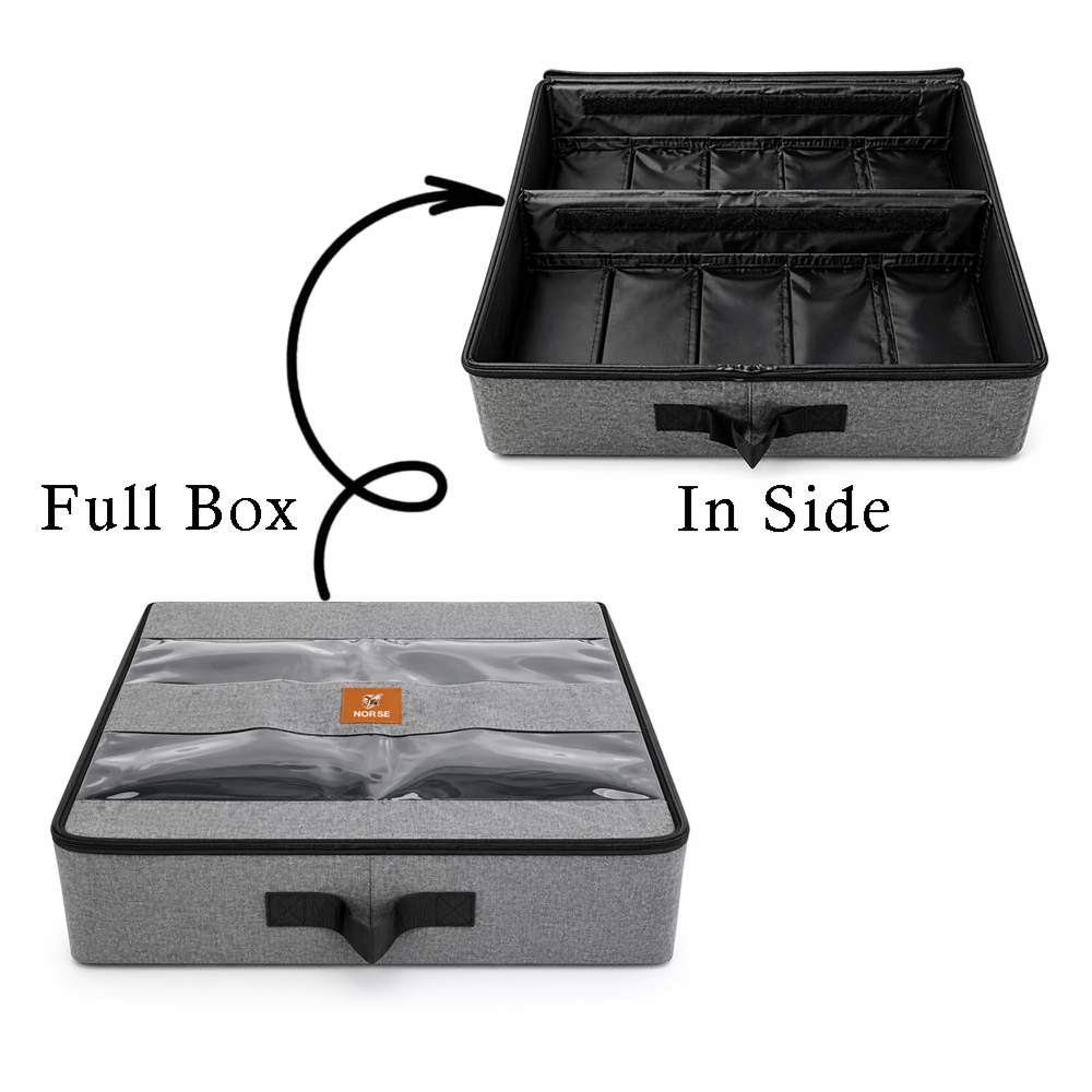 Adjustable Under Bed Rolling Storage Bin