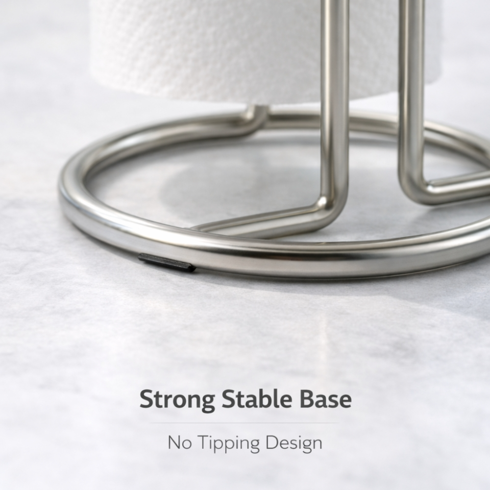 Elegant Minimalist Stainless Steel Paper Towel Holder -height 30cm