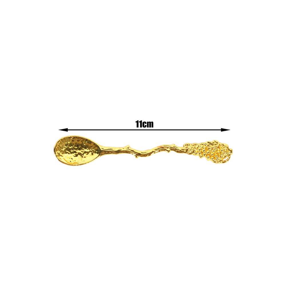 Gold Plated Decorative desert spoon – 11cm