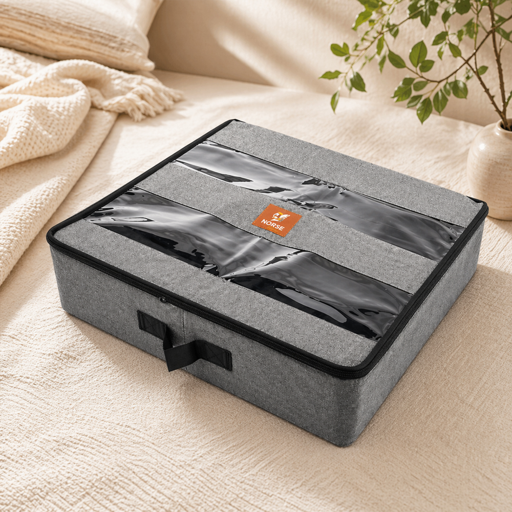 Adjustable Under Bed Rolling Storage Bin