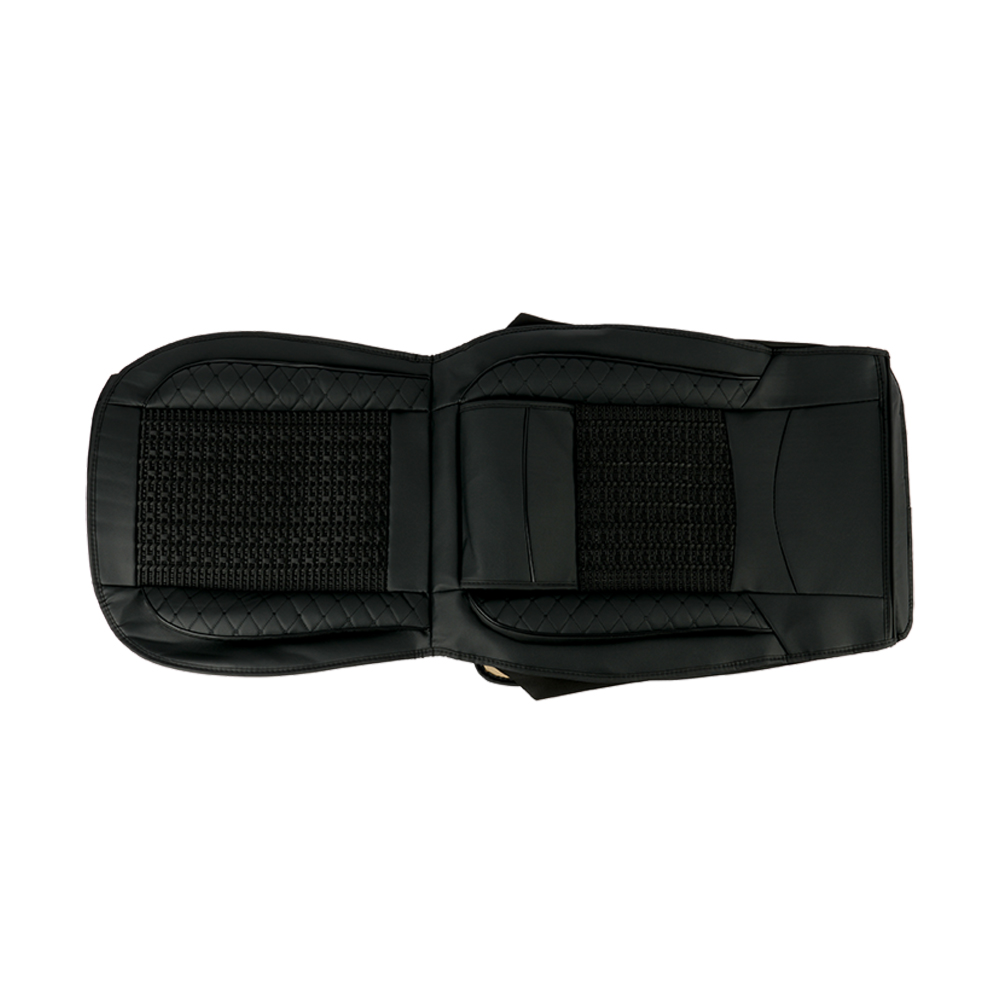 Premium Car Seat Cover 4 Seat Combo – Universal Fit Leatherette Cushion Set with Breathable Center Panel