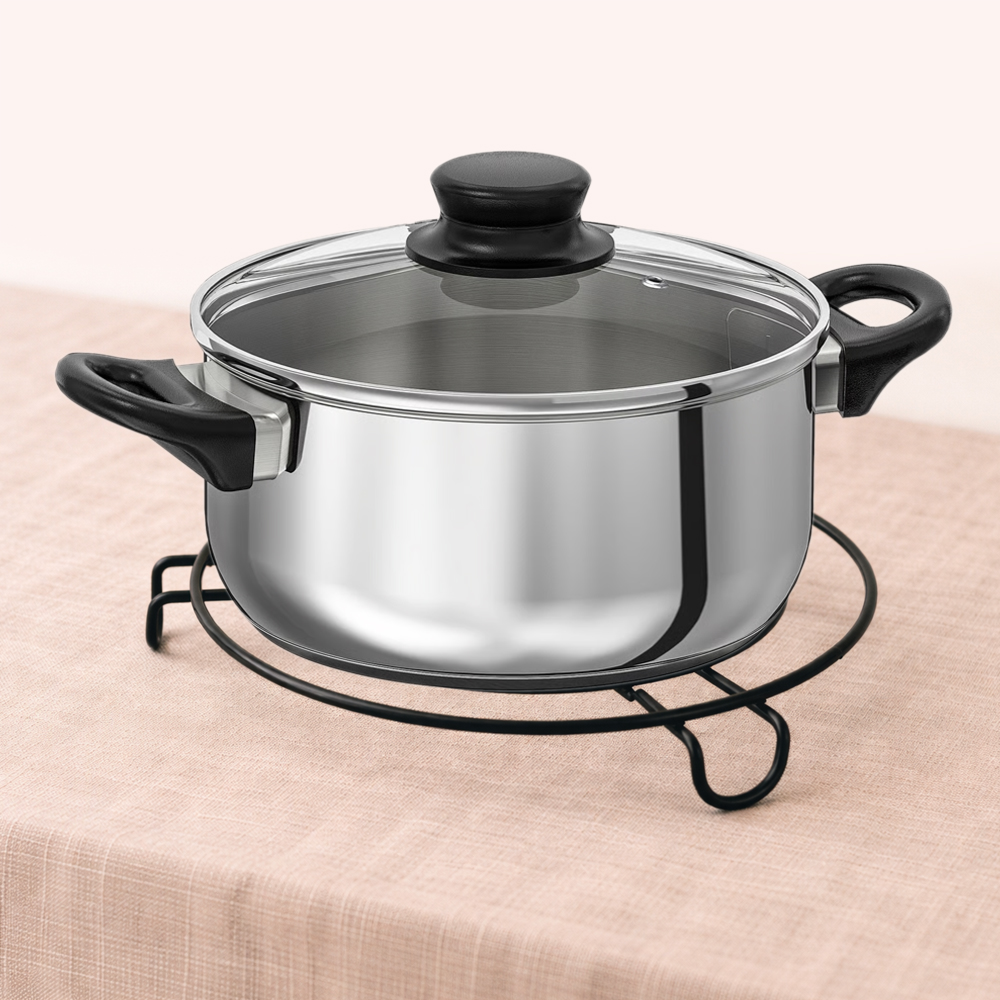 Stainless Steel Trivet - Heat Resistant Hot Pot & Pan Stand (20cm)