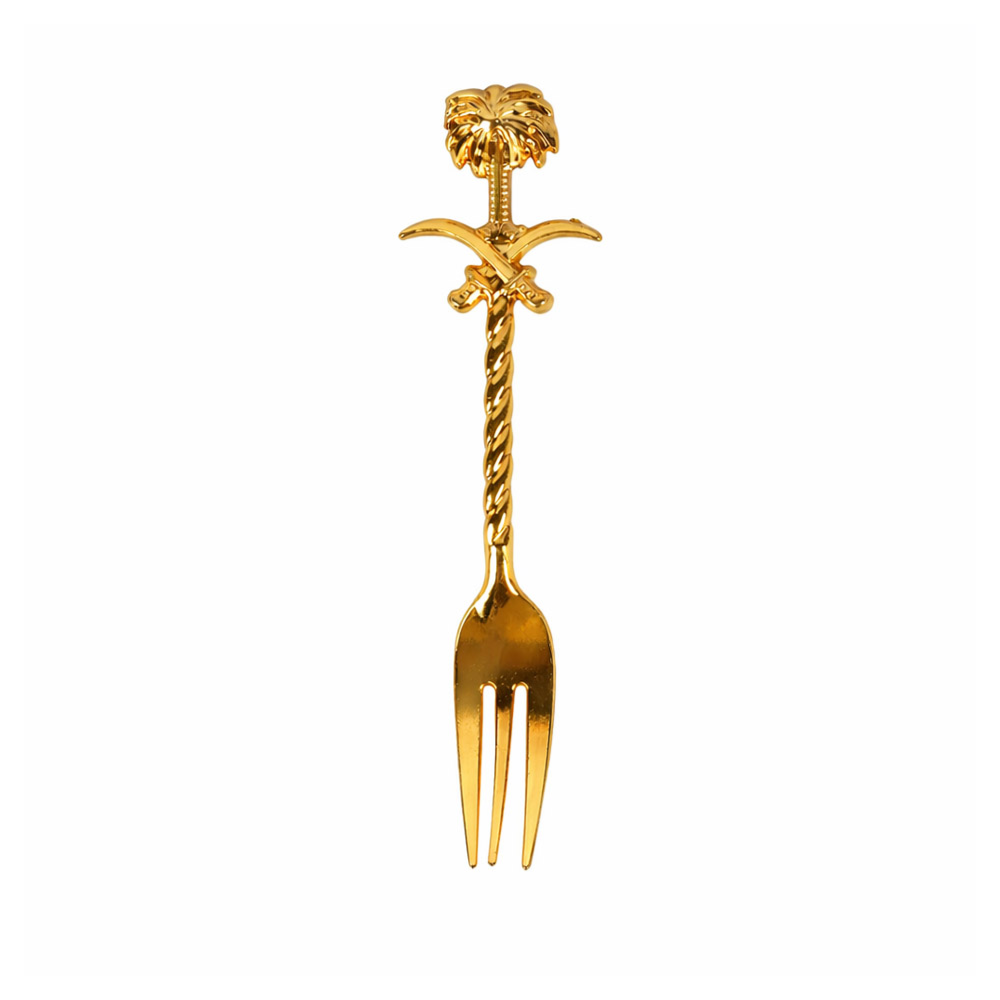 Gold Plated Palm Tree Decorative Fork – 11cm