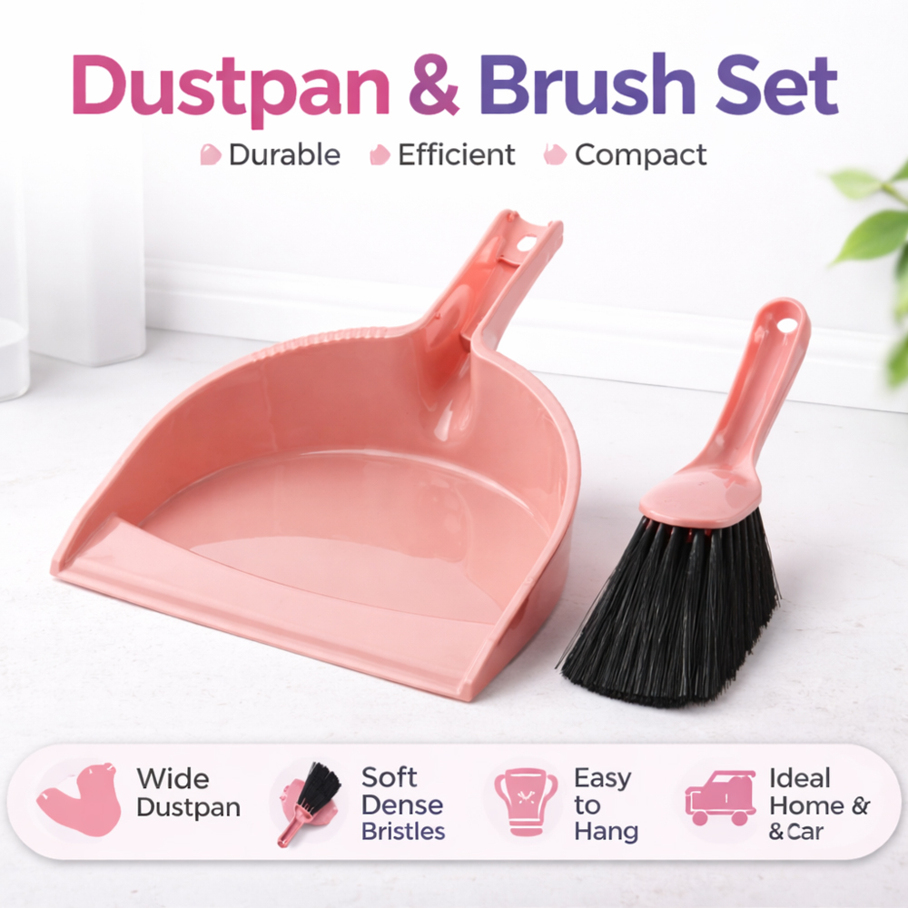 DUSTPAN WITH BRUSH SET
