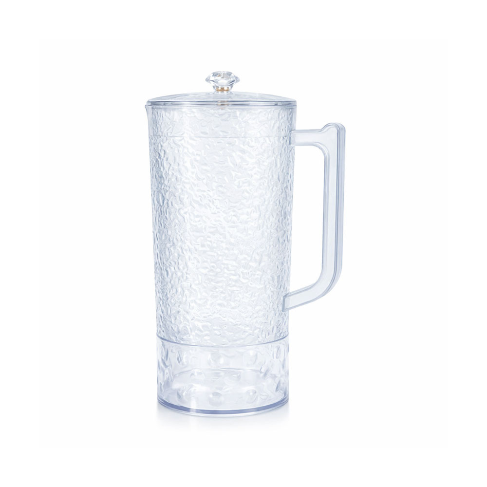 Clear Acrylic Water Jug with 4-Piece Cup Set