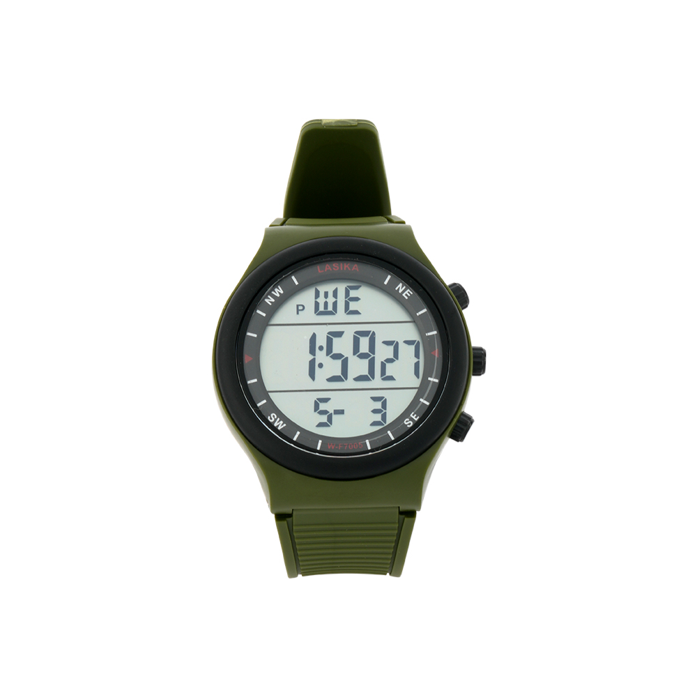 LASIKA Digital Sports Watch for Men – Water Resistant LED Display Outdoor Running & Gym Wrist Watch (Black & Silver)