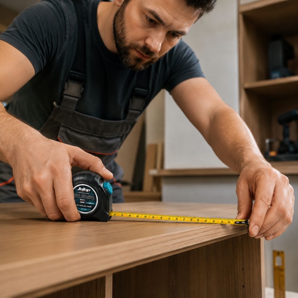 Professional 3-Meter Retractable Steel Tape Measure – Ergonomic Rubberized Case (8X9X4.5Cm)