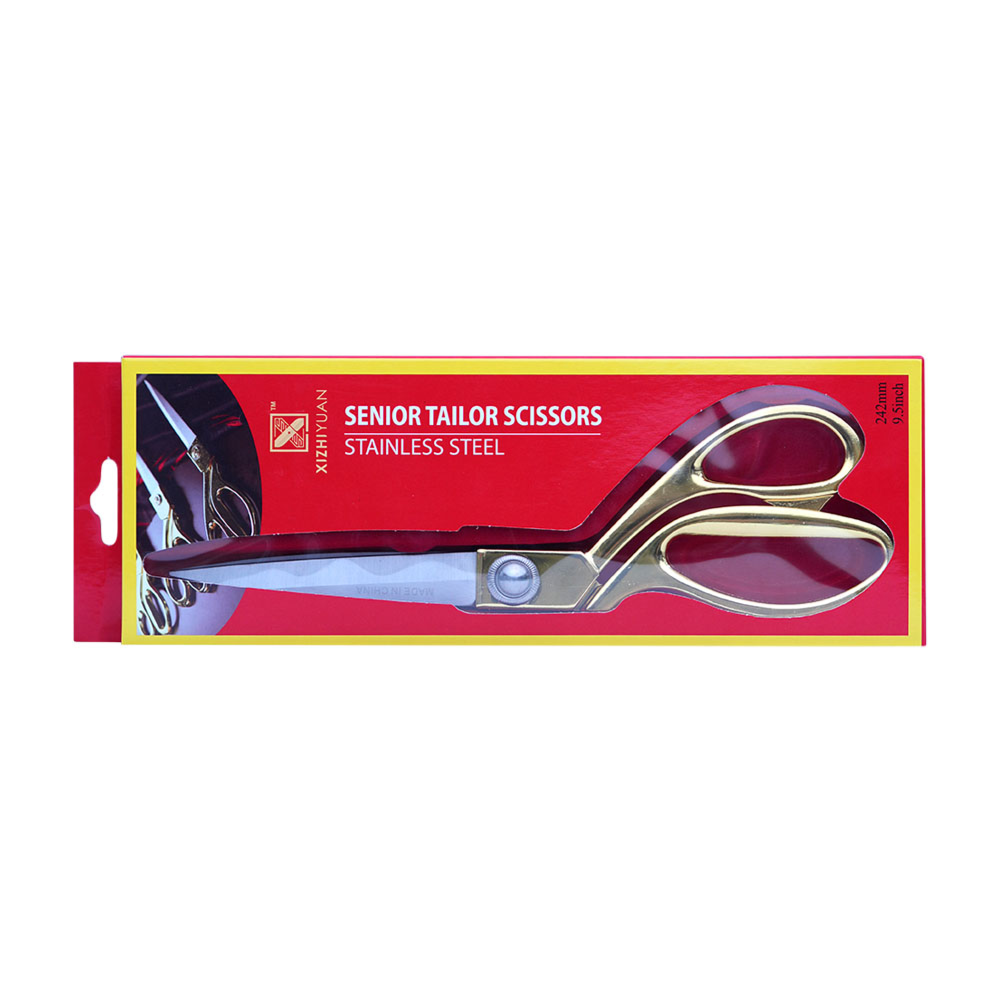 Professional Gold-Handle Tailor Shears – Heavy Duty Stainless Steel Dressmaking Scissors