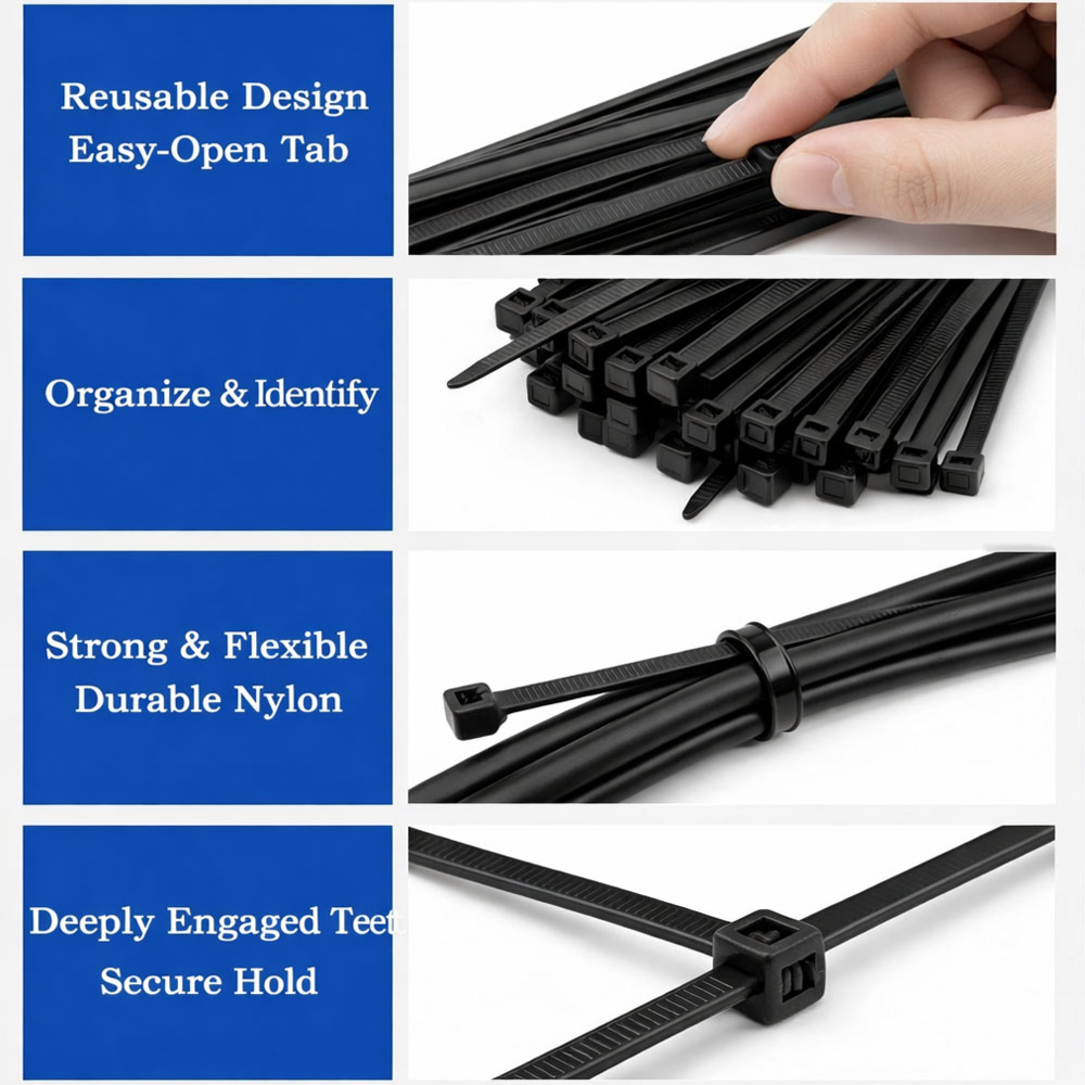 Premium Heavy-Duty Cable Ties – Strong & Weather-Resistant Zip Ties