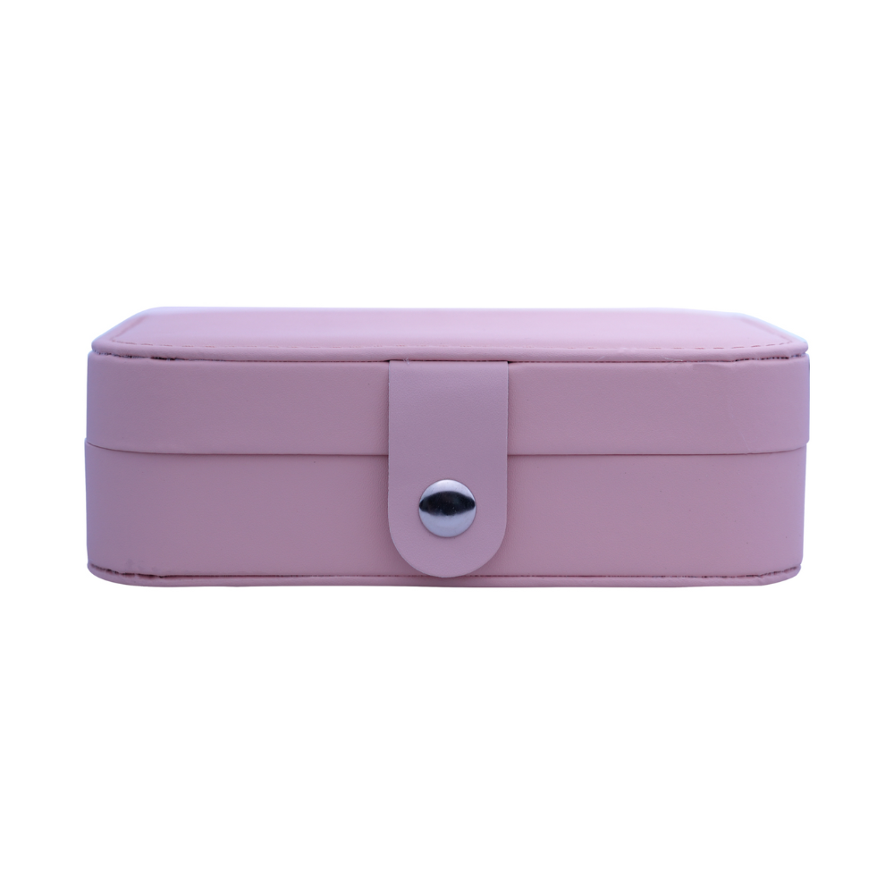 Multi-Level Velvet Jewelry Organizer with Crystal Handle