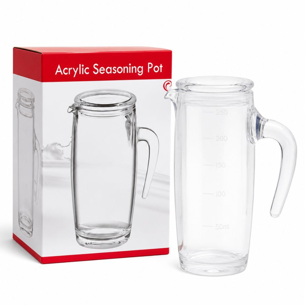 Professional Transparent Acrylic Shatterproof Jug – 250Ml Measuring Pitcher