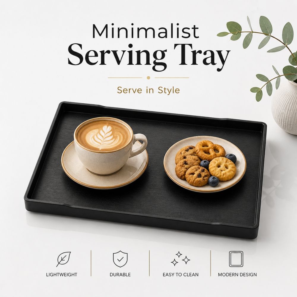 Professional Minimalist Serving Tray – Rectangular Design (34Cm)