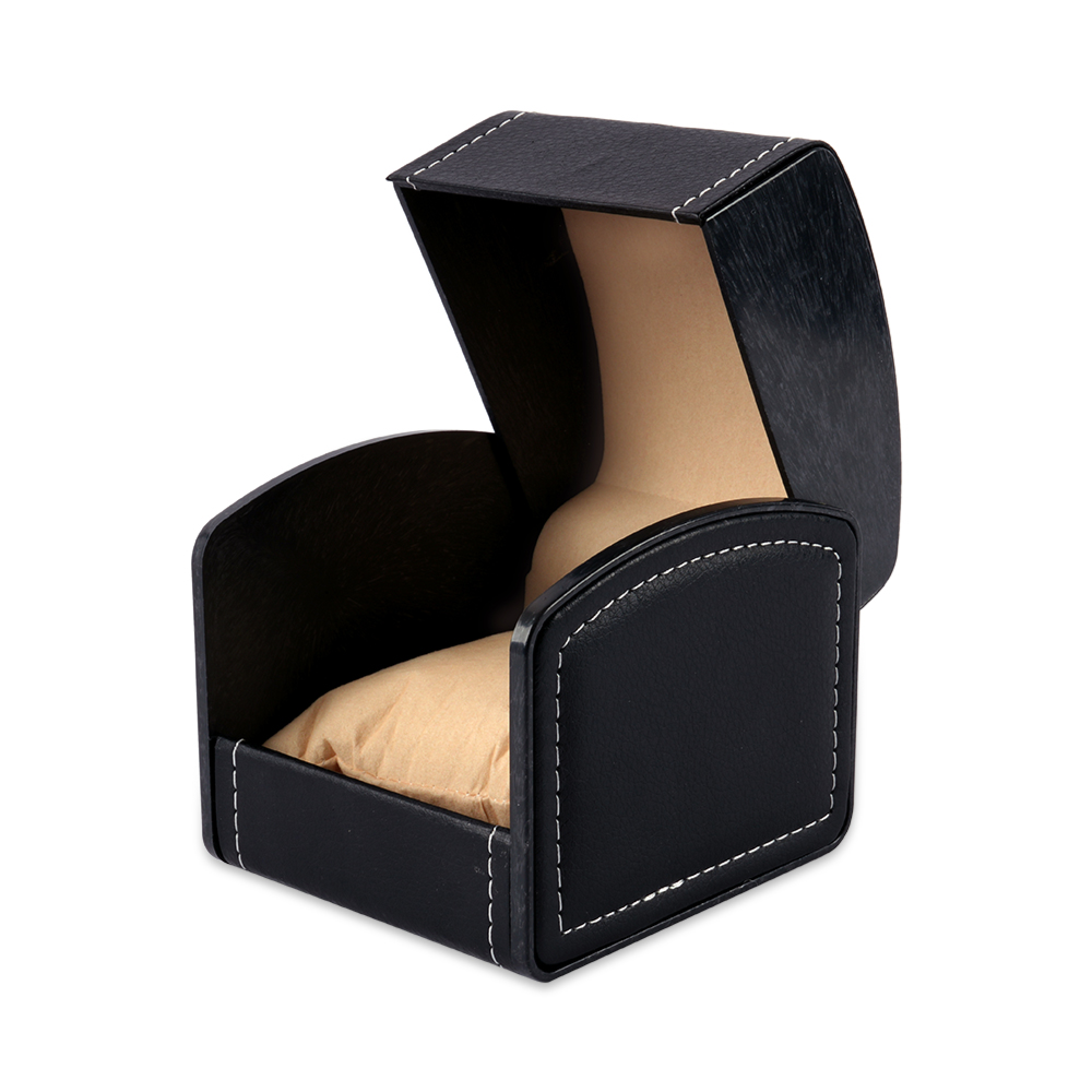 Luxurious Leather Single Watch Box - Elegant Gift Case
