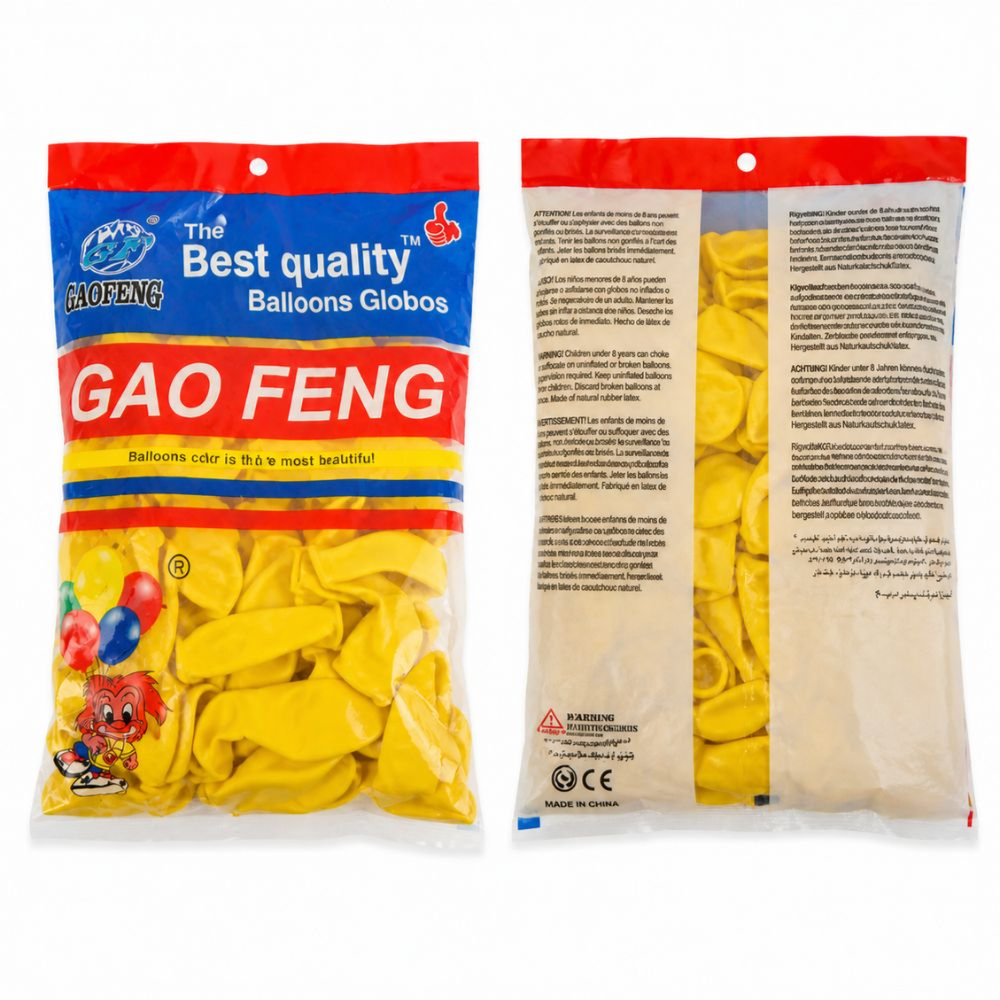 Premium Quality Gao Feng Durable Party Decoration Latex Balloons 100Pcs