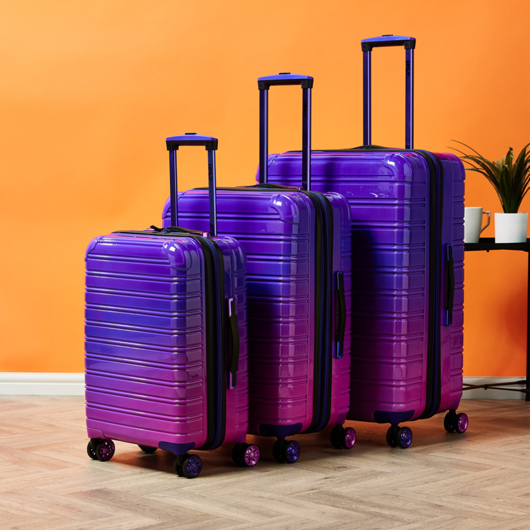 IFly 28-Inch Extra Spacious Luggage – Ultra-Durable Hard-shell Trolley for Effortless Travel – Purple / Violet Extra-Large Check-In Travel Luggage