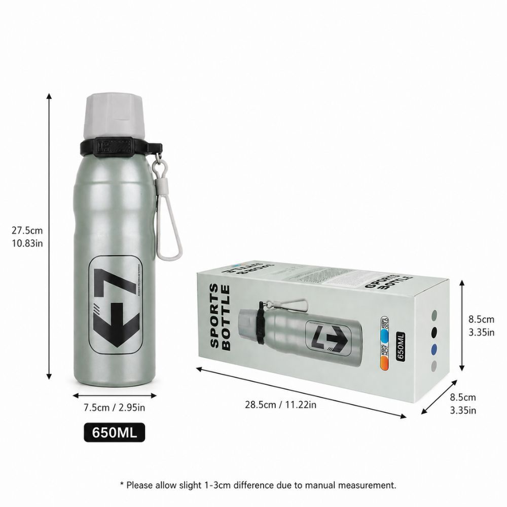 Premium Insulated Stainless Steel Sports Bottle Leak Proof Durable Design 650Ml