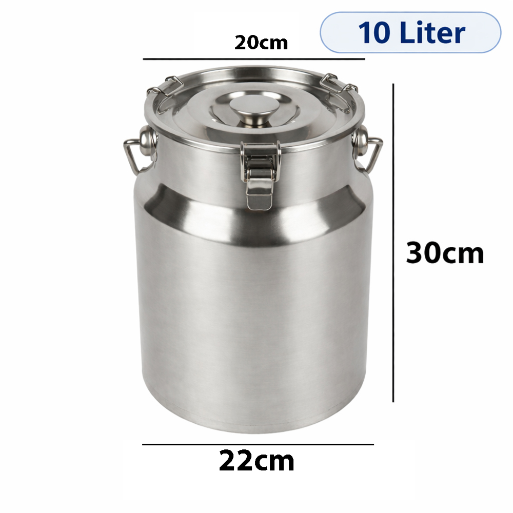 Stainless Steel Sealed Milk & Liquid Bucket