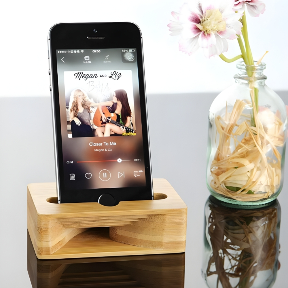 Wooden Desktop Organizer: Smartphone Stand | Mobile Phone Holder | Mobile Accessories