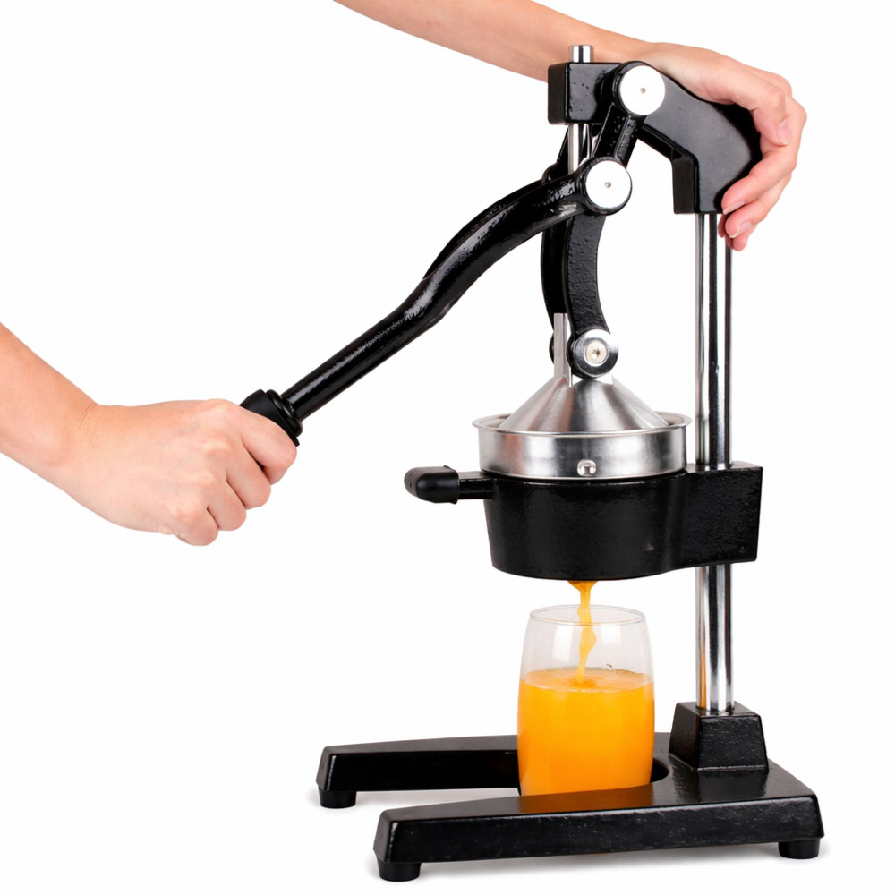 Heavy Duty Cast Iron Juicer  Silver/Black Easy to Clean